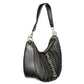 Black Polyurethane Women Shoulder Bag