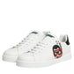 White Leather #DGFAMILY Men Sneakers Shoes