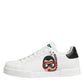 White Leather #DGFAMILY Men Sneakers Shoes