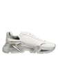 White Silver Daymaster Low Top Sneakers Shoes