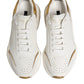 White Gold Daymaster Low Top Sneakers  Shoes