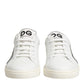 White Prince Leather Low Top Men Sneakers Shoes