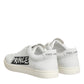 White Prince Leather Low Top Men Sneakers Shoes