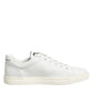 White Prince Leather Low Top Men Sneakers Shoes