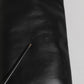 Black Leather Stiletto Knee High Boots Shoes