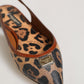 Brown Leopard Slingback Flats Sandals Shoes
