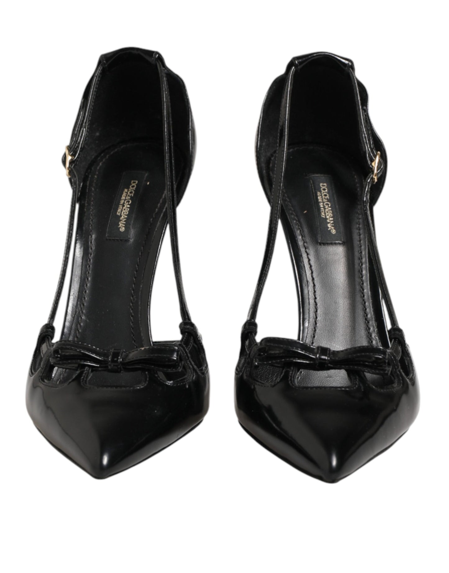 Black Patent Leather High Heels Pumps Shoes