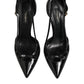 Black Patent Leather High Heels Pumps Shoes