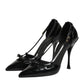 Black Patent Leather High Heels Pumps Shoes