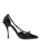 Black Patent Leather High Heels Pumps Shoes