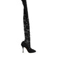 Black Taormina Lace Socks Pumps Boots Shoes