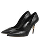 Black Patent Leather High Heels Pumps Shoes