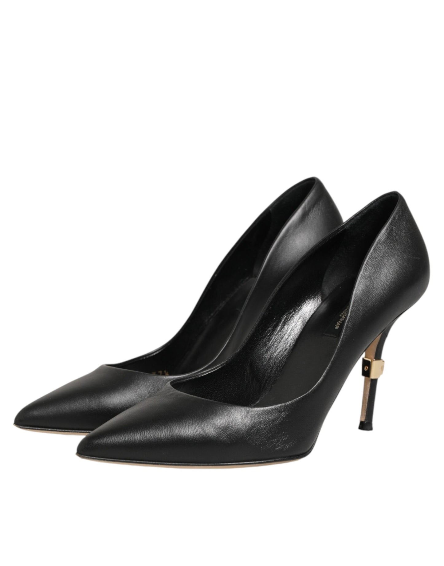 Black Patent Leather High Heels Pumps Shoes