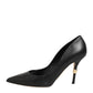 Black Patent Leather High Heels Pumps Shoes