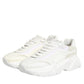 White Leather Daymaster Low Top Sneakers Shoes