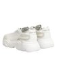 White Leather Daymaster Low Top Sneakers Shoes