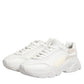 White Leather Daymaster Low Top Sneakers Shoes