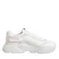 White Leather Daymaster Low Top Sneakers Shoes