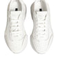 White Leather Daymaster Low Top Sneakers Shoes