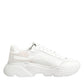 White Leather Daymaster Low Top Sneakers Shoes