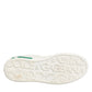 White Green Leather Low Top Sneakers Shoes