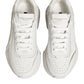 White Leather Daymaster Low Top Sneakers Shoes
