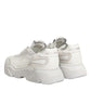 White Leather Daymaster Low Top Sneakers Shoes