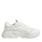 White Leather Daymaster Low Top Sneakers Shoes