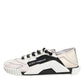 White Black Leather NS1 Sneaker  Shoes