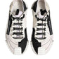 White Black Leather NS1 Sneakers Shoes