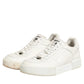 White Leather MIAMI Low Top Sneakers Shoes