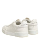White Leather MIAMI Low Top Sneakers Shoes