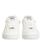 White Leather MIAMI Low Top Sneakers Shoes