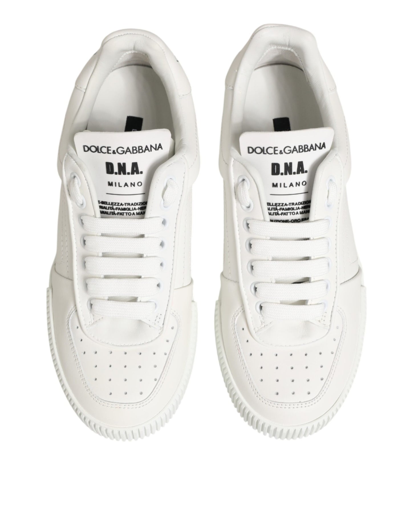 White Leather MIAMI Low Top Sneakers Shoes