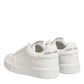 White Leather MIAMI Low Top Sneakers Shoes