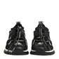 Black Mesh Sorrento Trekking Sneakers Shoes