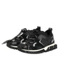 Black Mesh Sorrento Trekking Sneakers Shoes