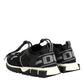 Black Mesh Sorrento Trekking Sneakers Shoes