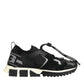 Black Mesh Sorrento Trekking Sneakers Shoes