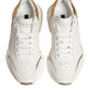 White Gold Daymaster Low Top Sneakers Shoes