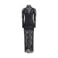 Black Polyamide Long Dress