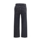 Blue Cotton Straight-Leg Jeans