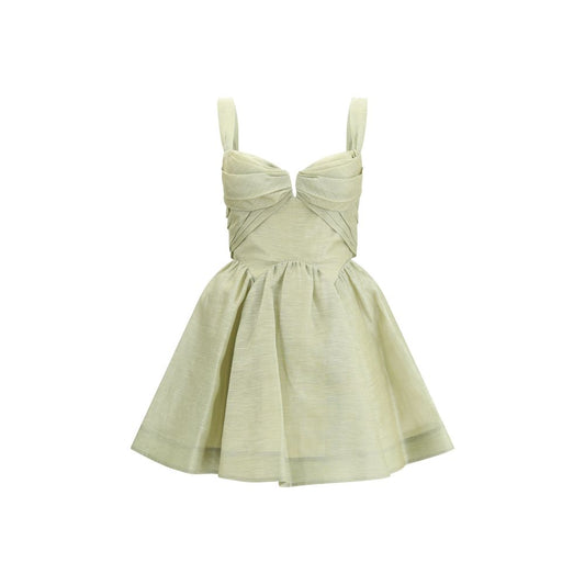 Green Linen Casual Dress