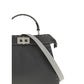 Gray Leather Handbag