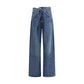 Blue Cotton Jeans Denim