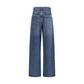 Blue Cotton Jeans Denim