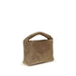 Beige Calf Leather Bos Taurus Shoulder Bag
