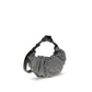 Silver Cotton Shoulder Bag
