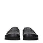 Black Leather Slippers