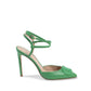 Green Leather High Heel Pumps